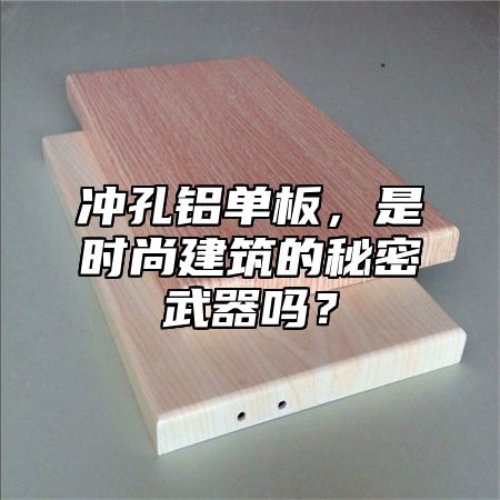 沖孔鋁單板，是時(shí)尚建筑的秘密武器嗎？