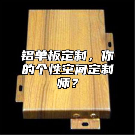 鋁單板定制，你的個(gè)性空間定制師？