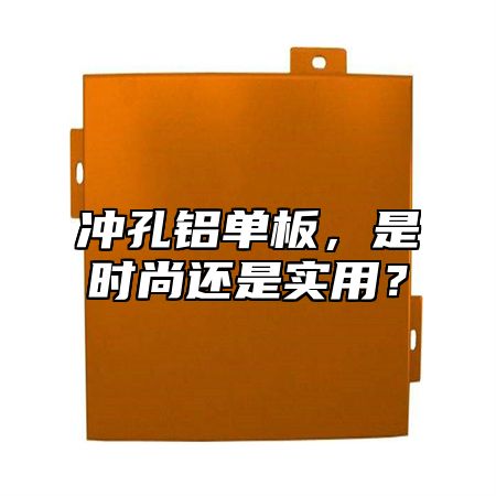 沖孔鋁單板，是時(shí)尚還是實(shí)用？